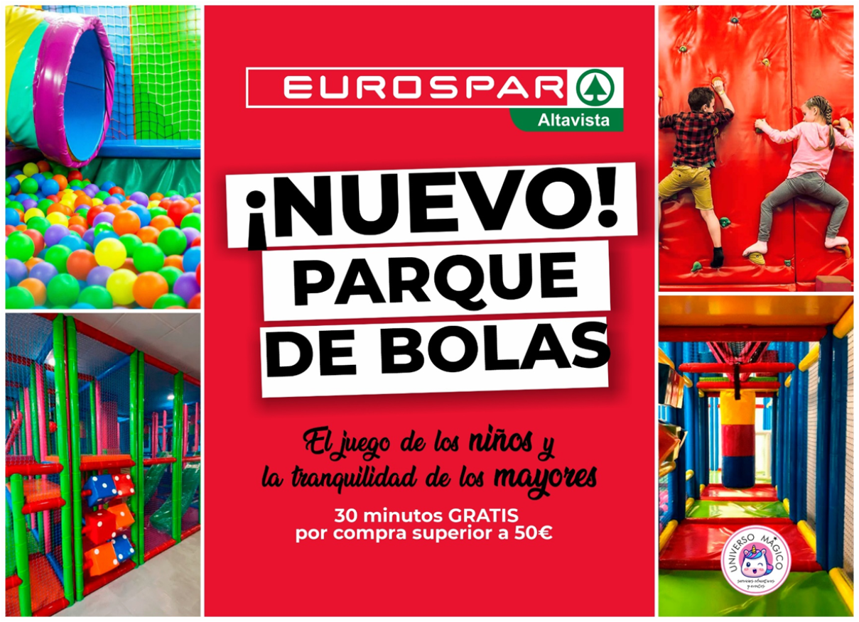 Nuevo parque de bolas en Eurospar de Altavista