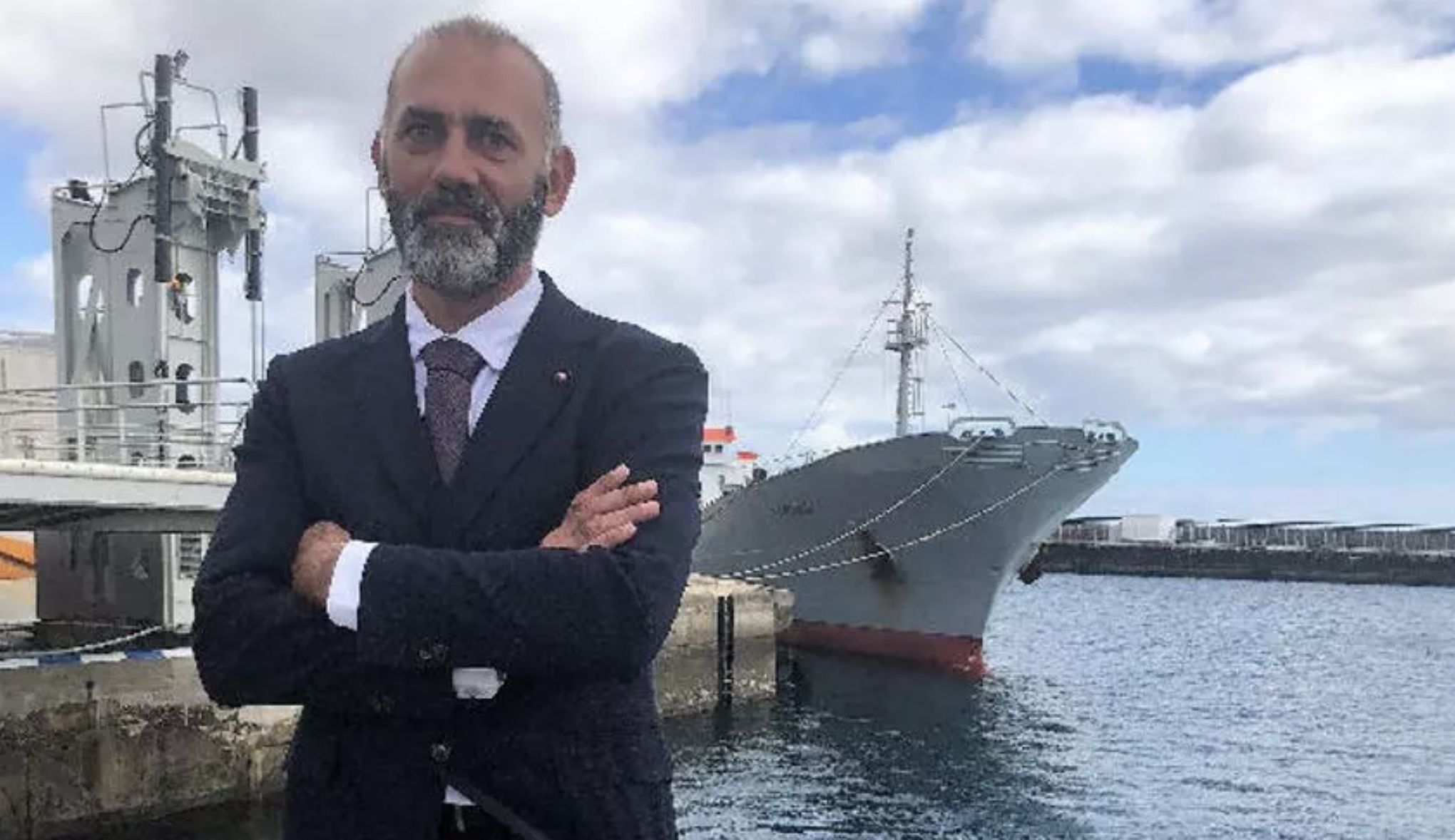 El director de la Autoridad Portuaria del Puerto de Arrecife, Aitor Galán.