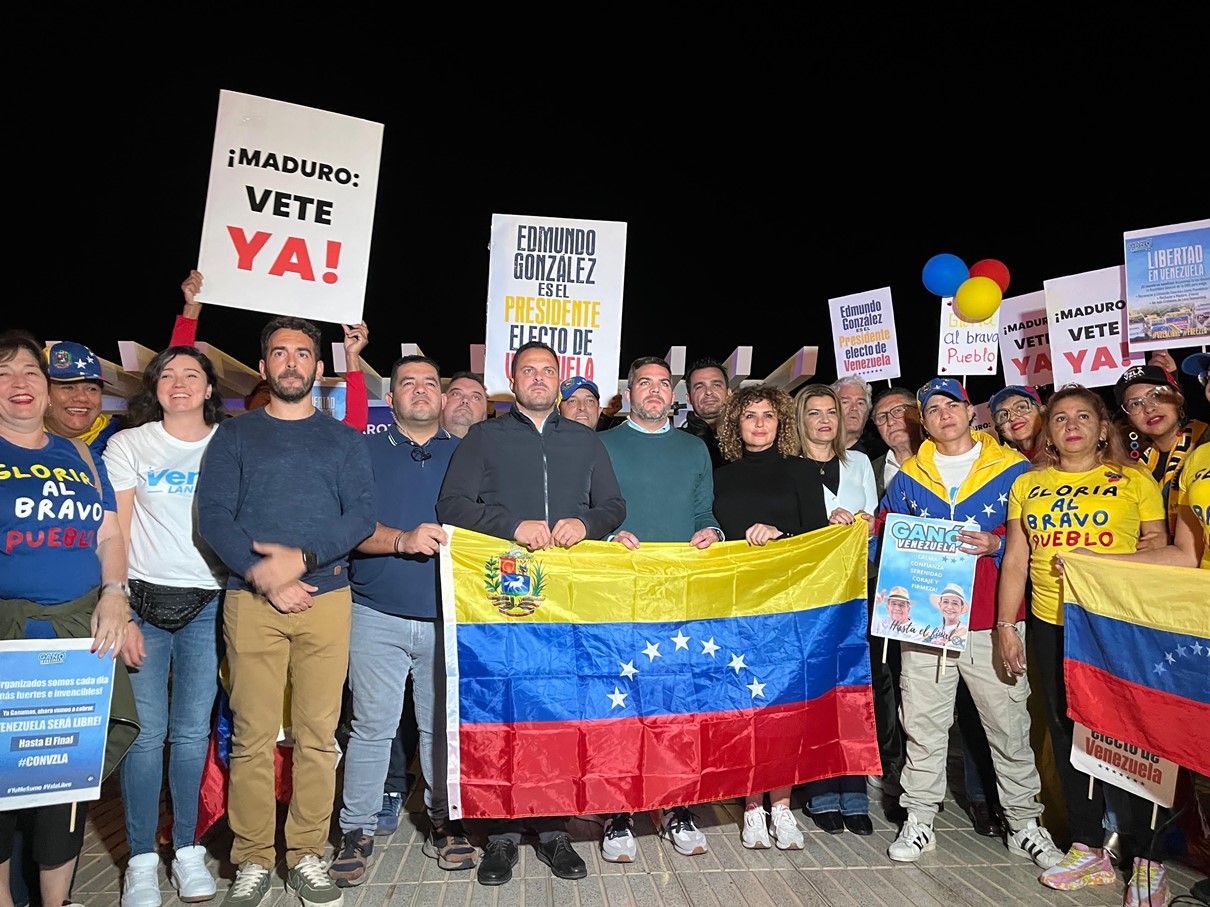 El PP se suma a la concentración de los venezolanos en Lanzarote