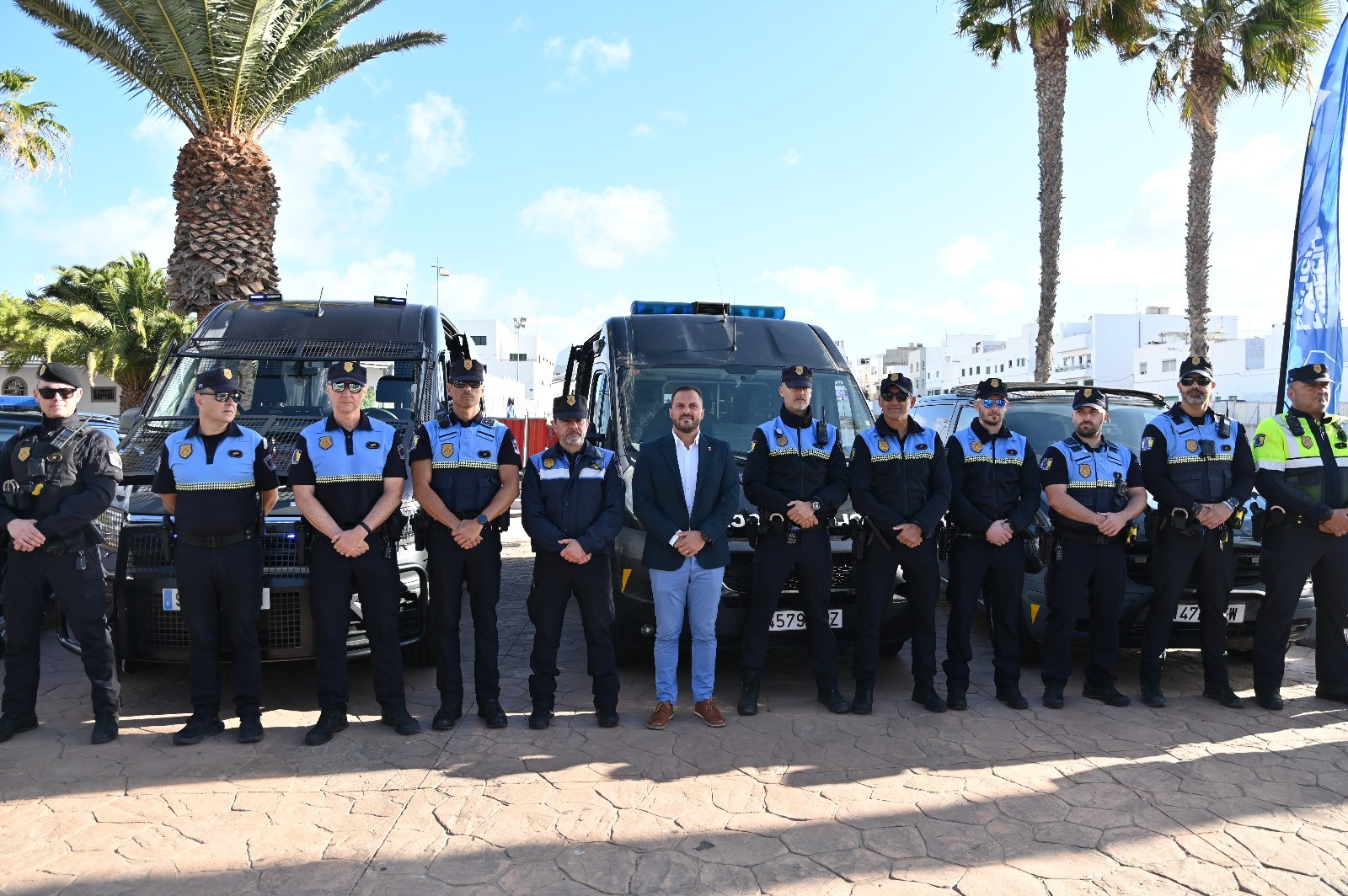 El alcalde Yonathan de León prosigue aumentando la plantilla de la Policiía Local de Arrecife