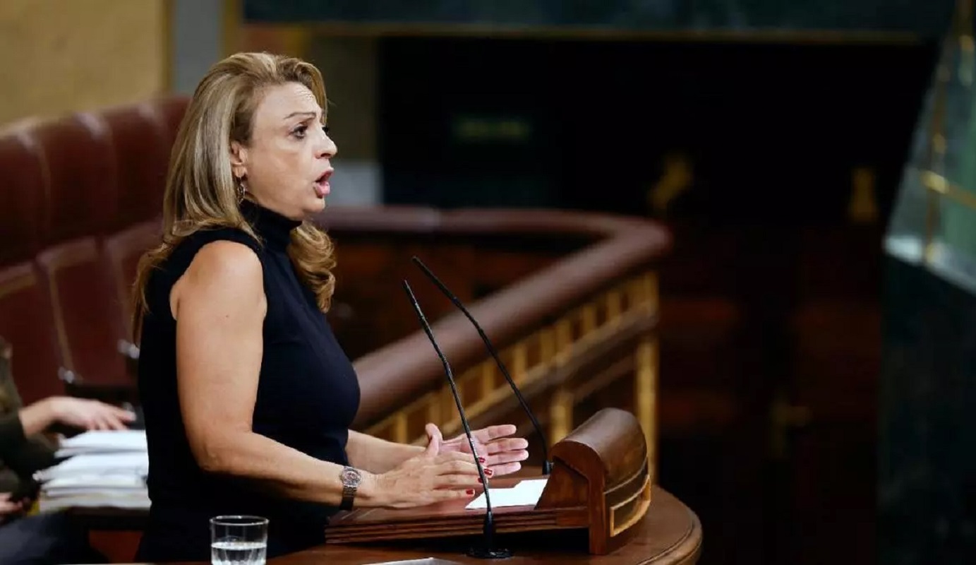 Cristina Valido en un pleno del Congreso de los Diputados. 