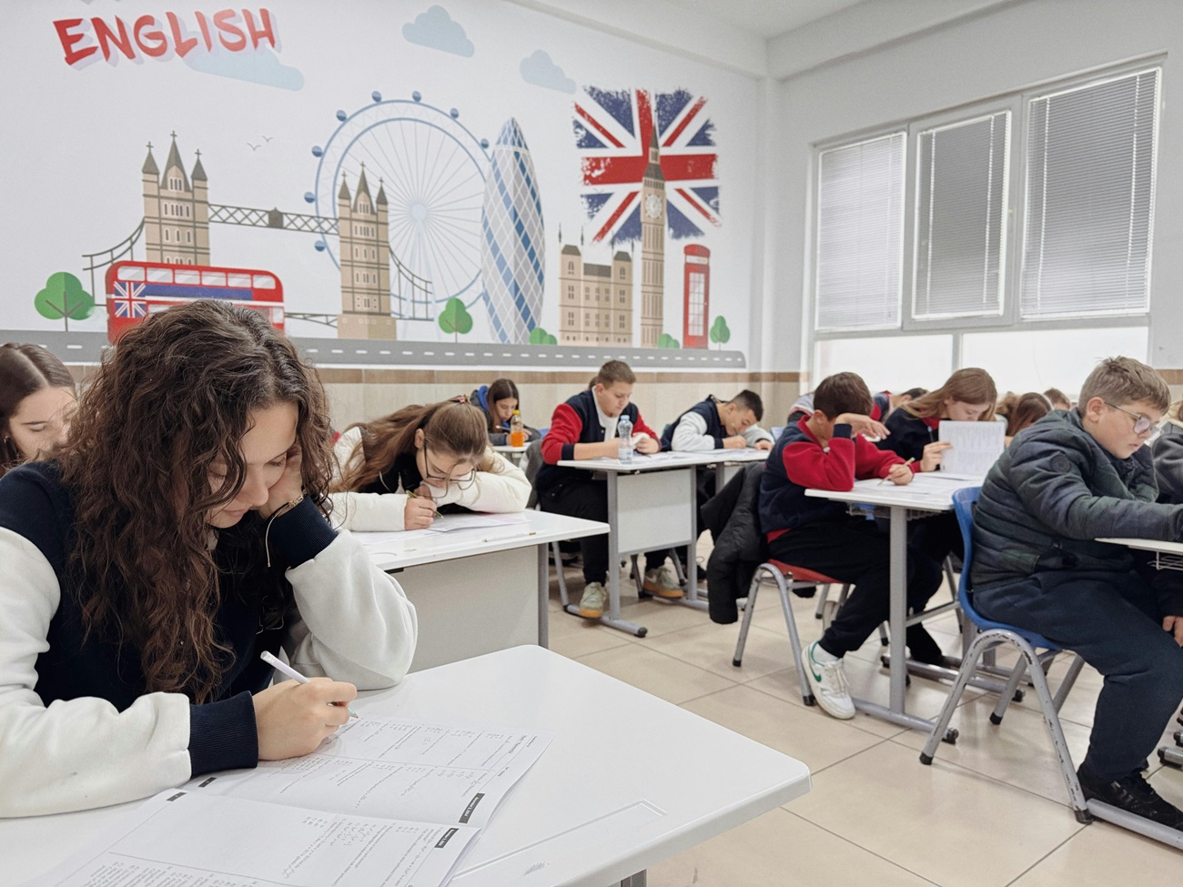 Estudiantes de inglés. Idiomas.