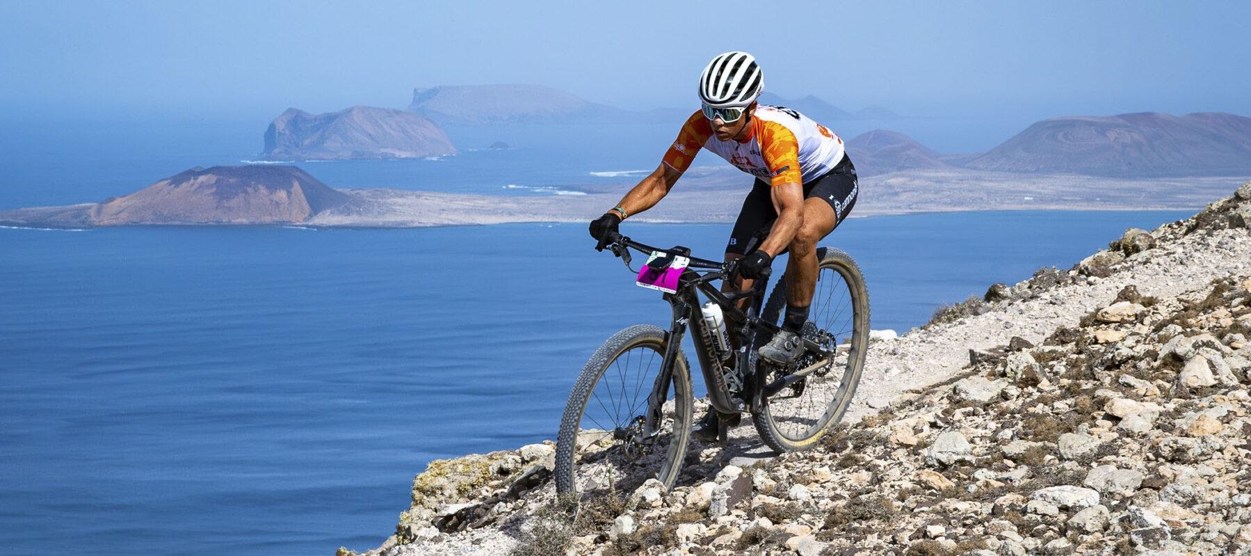 Ciclista en Lanzarote