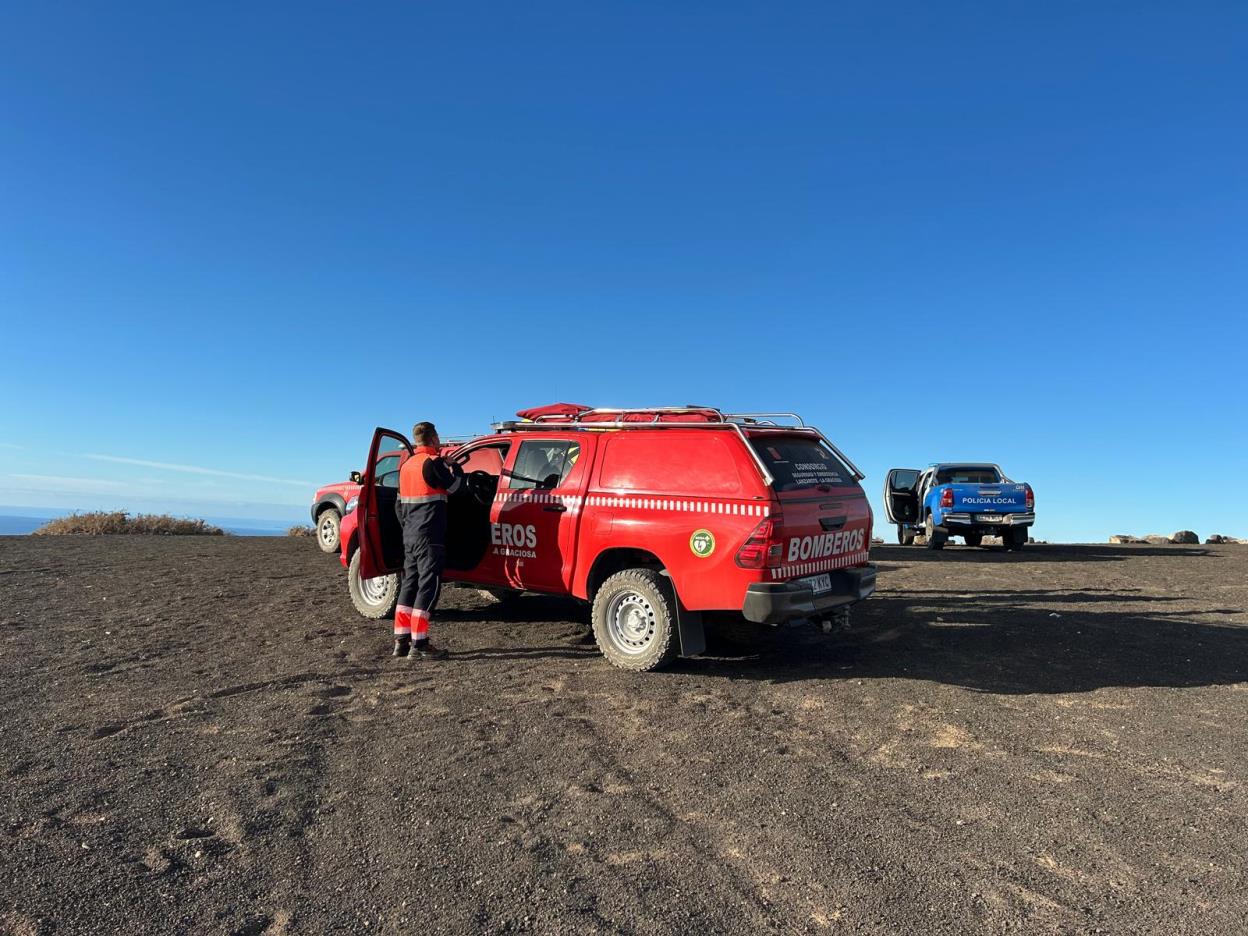 Parapentista accidentado en Famara