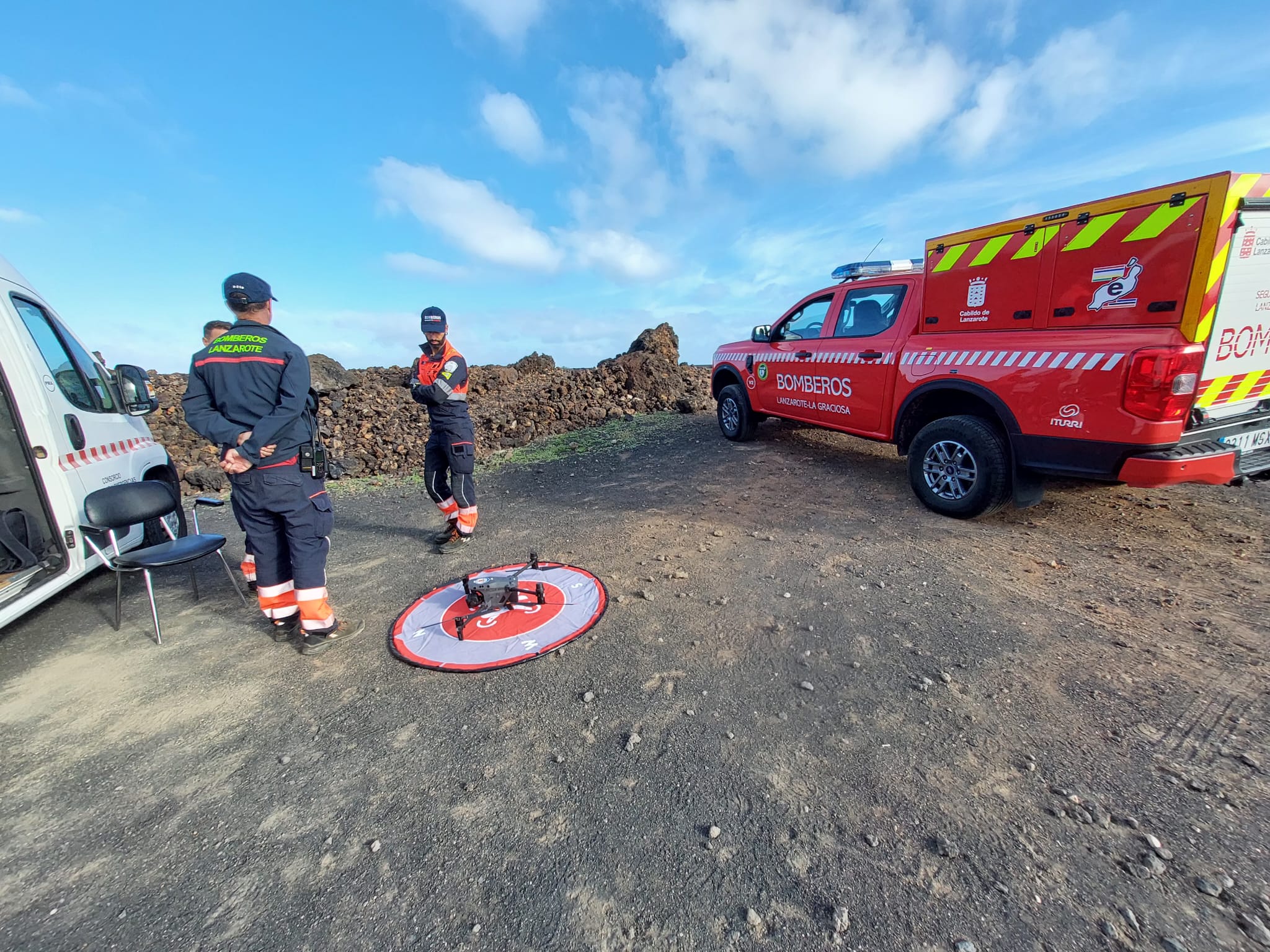 Dispositivo de Emergencias en Caletón Blanco para la búsqueda del mariscador desaparecido.